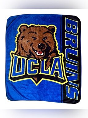 UCLA Bruins Plush Throw Blanket - Blue & Yellow 50 x 58